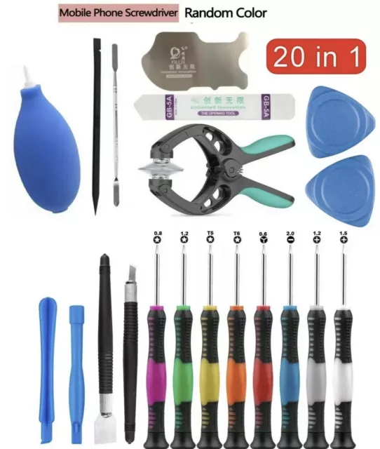 20 in 1 Mobile Phone Screen Opening Repair Tools Kit Screwdriver Set for iPhone