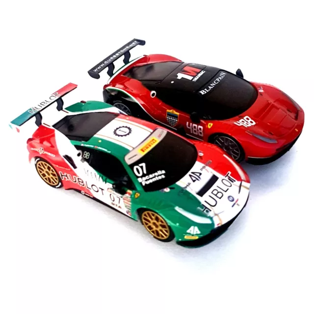 Carrera GO!!! 1:43 Ferrari 488 GT3 Set Auto Veicolo Ferrovia Slotcar Auto da Corsa NUOVO