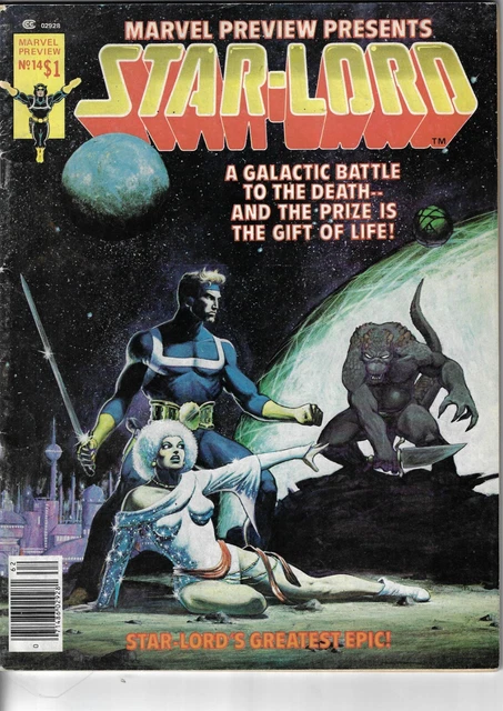 Marvel Preview Presents 14 Star-Lord VG/F  1978 Glossy Double Size B&W Magazine