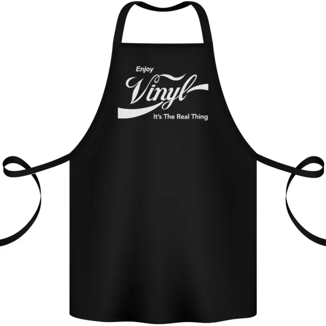 Enjoy Vinyl DJ DJing Decks Turntable Funny Cotton Apron 100% Organic