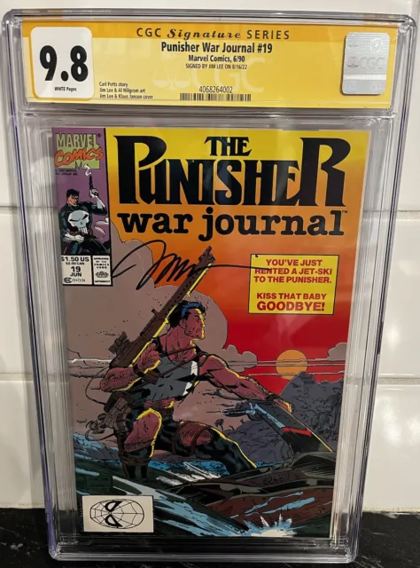 Punisher War Journal #19 cgc 9.8 SS Jim Lee Signature 🔥🔥🔥