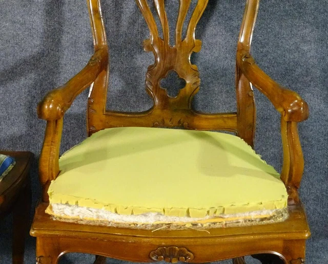Set of 8 French Louis XV Carved Walnut Twist Back Dining Chairs, C1960s 3