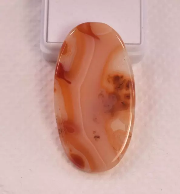 43.40 Ct Natural Orange Brazilin Carnelian Agate Polished Certified Gemstone