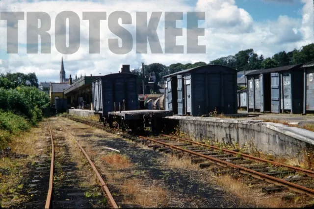 35mm Slide IRELAND County Donegal Railways Station Scene Letterkenny 1960 Orig