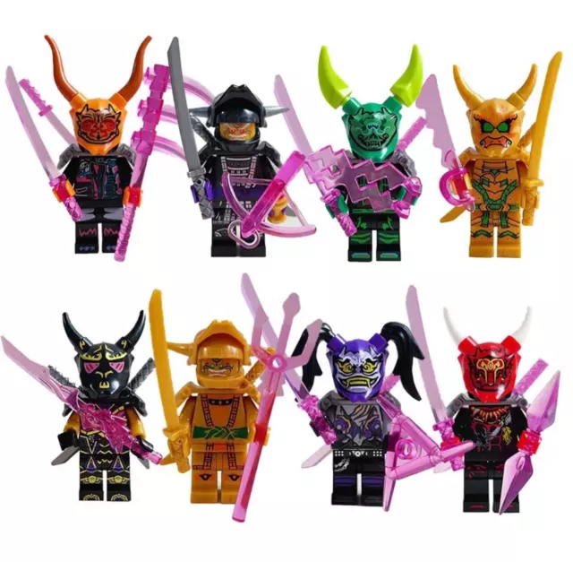 Lego Ninjago personaggi / minifigure cattivi - 8 pezzi / imballo originale