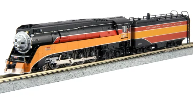 Kato 126-0310 N 4-8-4 GS-4 Southern Pacific Lines Daylight #4454 Locomotive