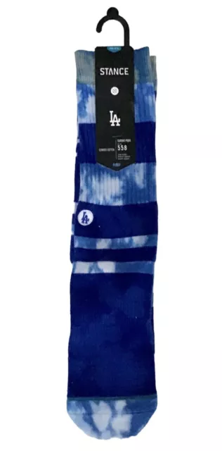 Los Angeles Dodgers LA MLB Baseball Stance Crew Classic Pique Socks: UK 8.5-11.5