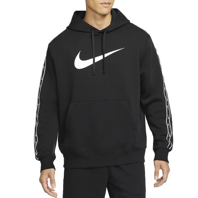 Nike Felpa da Uomo con Cappuccio Repeat Nero Taglia XL Cod DX2028-010