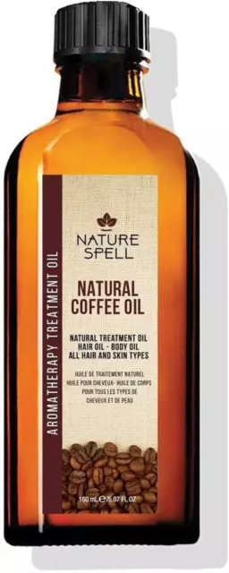 Nature Spell Coffee Oil for Hair & Skin 150 Ml – Helps Promote Hair Growth - Bod