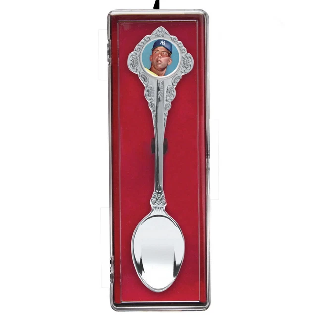 Mickey Mantle Rookie Card Spoon Collectors Souvenir with hanging display case