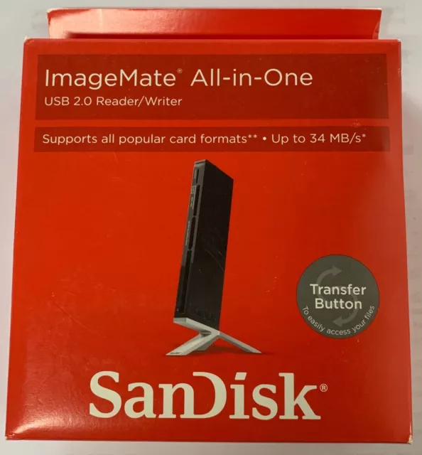 SanDisk ImageMate All-in-One USB 2.0 Reader/Writer Up to 34 MB/s SDDR-189