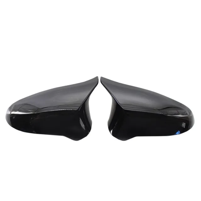 2pcs Glossy Black Rearview Wing Side Mirror Cover Cap Fit for BMW F80 M3 F82 M4