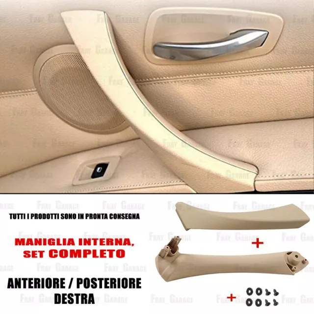 Kit Maniglia Interna Completa DESTRA per BMW Serie 3 [E90 E91 E92 E93 M3] -BEIGE