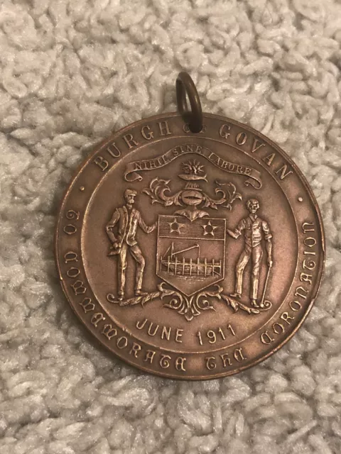 British 1911 King George V & Queen mary bronze medal