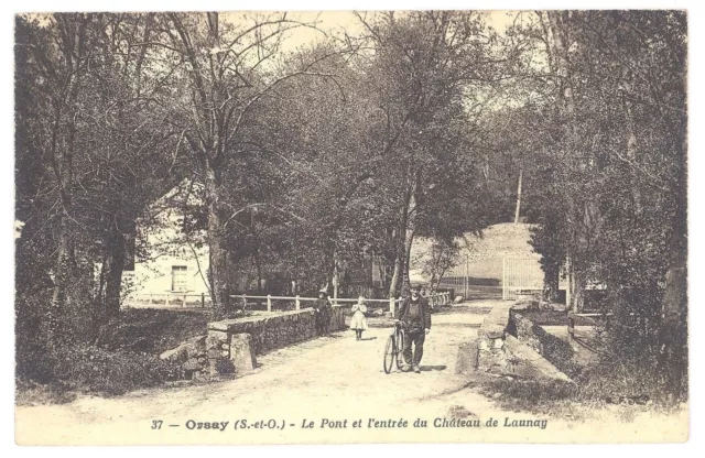 CPA 91 - ORSAY (Essonne) - 37. Le Pont et l'entrée du Château de Launay