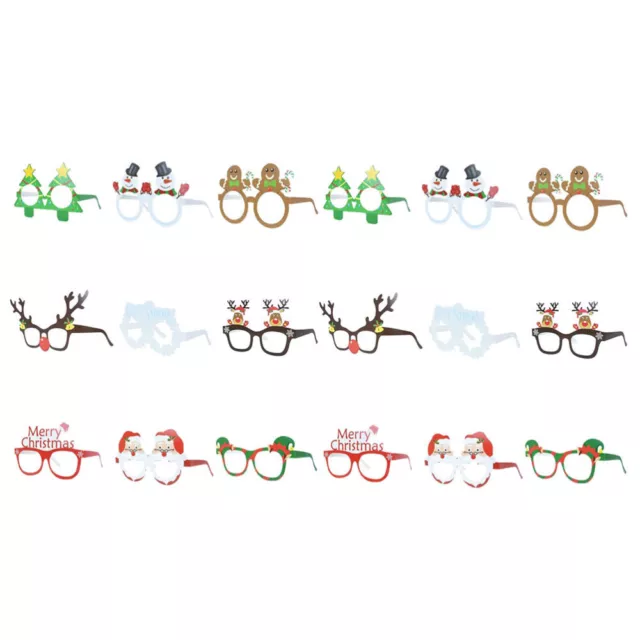 18 Pcs Papier 3D-Brille Aus Kind Weihnachtsgeschenke Partybrille