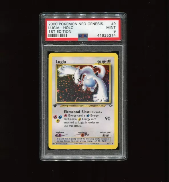 PSA 9 1st Edition Neo Genesis Lugia 9/111 Holo Rare Pokemon TCG