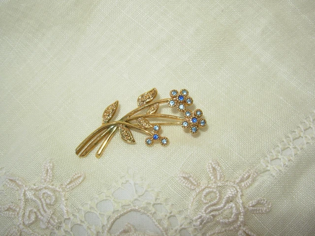 Broche Ancienne Fleur Movitex – Bijou Vintage – Occasion, Décoratif