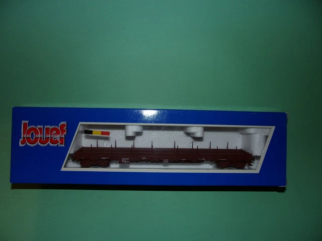 JOUEF wagon plat à ranchers + conteneur SNCB 677800 NEUF (n°5 JOUEF wagon plat à ranchers + conteneur SNCB 677800 NEUF (n°5