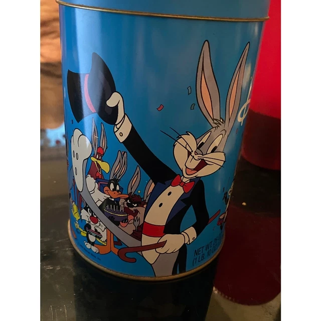 1989 Brachs Happy Birthday Bugs Bunny Looney Tunes 50th Anniversary Tin Vintage