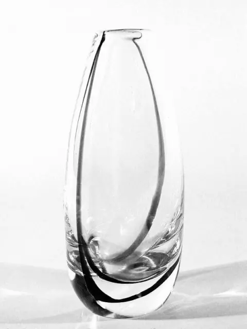 KOSTA Glas Vase ° Design Vicke Lindstrand ° Signiert ° sweden art glass °°