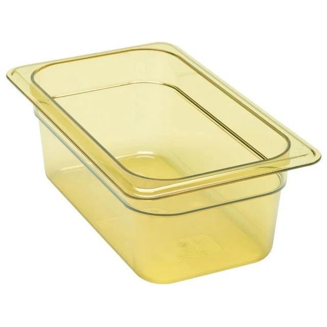 Cambro 44HP150 Amber High Heat 1/4 Size x 4" D Food Pan