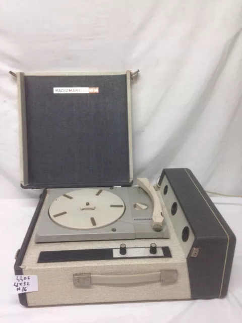 4406 Fonovaligia Vintage Radiomarelli  Vf 14 D’epoca Giradischi Funzionante