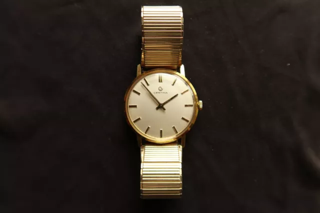 CERTINA Oro Massiccio 18K Vintage Carica a mano SWISS MADE