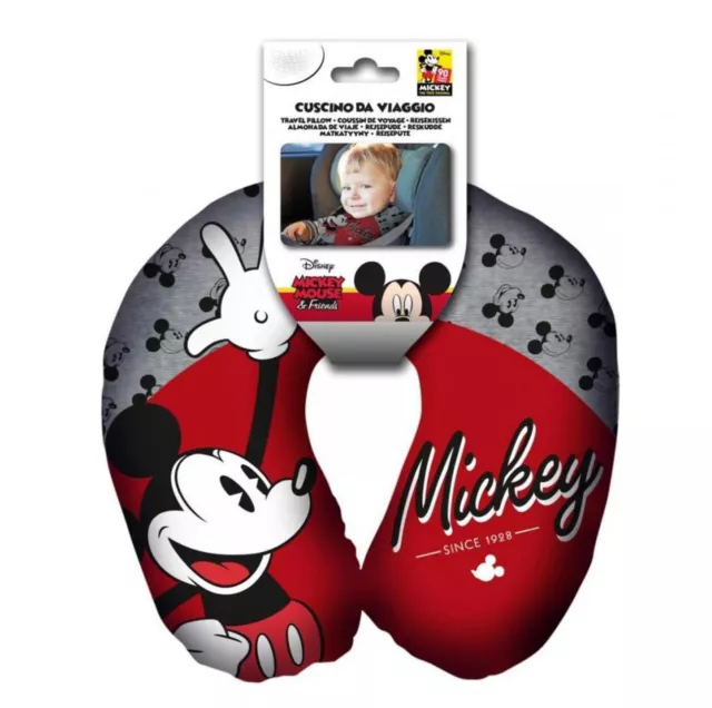 Almohada Almohadilla de Cuello de Niño Coche Posición Correcta Mickey Mouse 6433