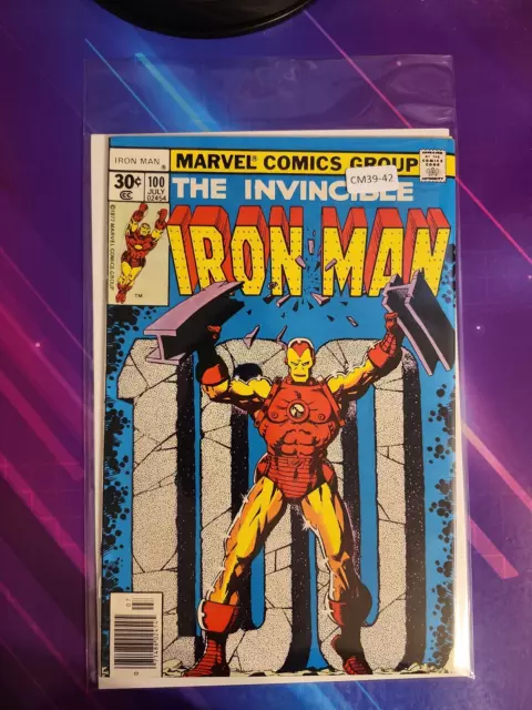 Iron Man #100 Vol. 1 Higher Grade Newsstand Marvel Comic Book Cm39-42