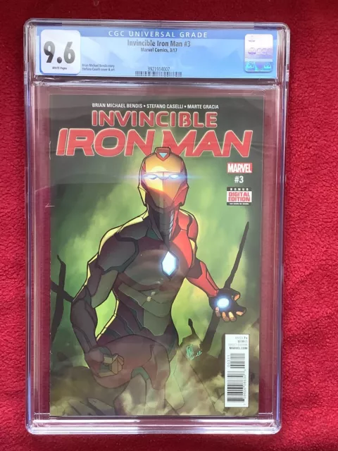 Invincible Iron Man #3-CGC 9.6-1st Riri In Ironheart armour-New Slab