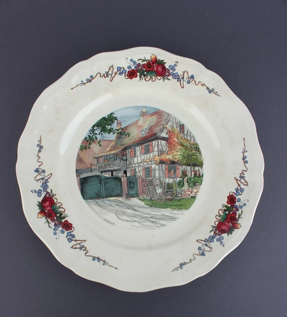 Saargemünd Sarreguemines  Obernai  Speiseteller