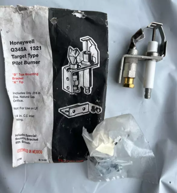 Honeywell Q345A1321 Intermittent Pilot Burner for Natural Gas Only-New Old Stock