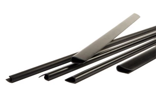 Pavo Lot de 25 Baguettes à reliure 12 mm Noir