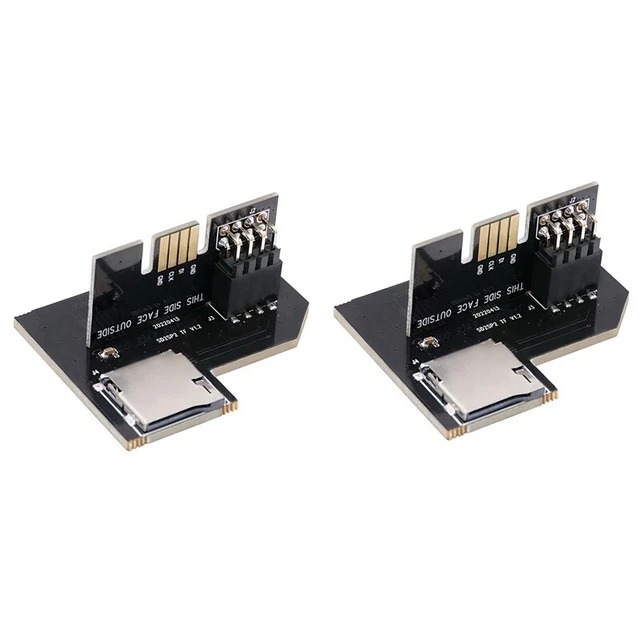 2 pezzi Micro SD a Pro Duo schede di memoria adattatore per slot per
