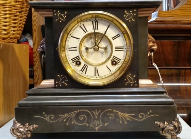 Ansonia Cast Iron Mantel Clocks Pat.June 13th ,1882