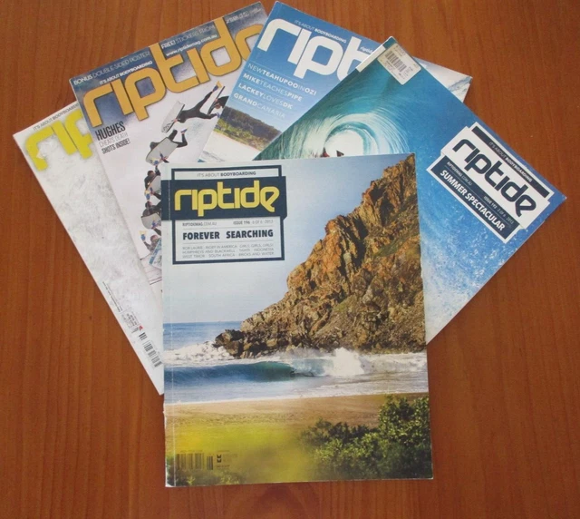 RIPTIDE BODYBOARDING SURF Bulk Lot Magazines 2010 2011 2013 178 179 180