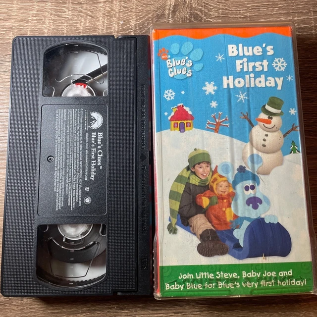 BLUES CLUES BLUES First Holiday VHS Tape 2003 Nickelodeon Nick Jr Kids ...