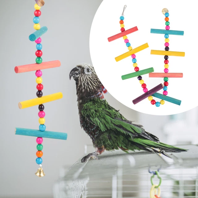 bird chewing toys Holz Innen Vogel Käfig Sitzstangen Papagei Leiter Für Spielen