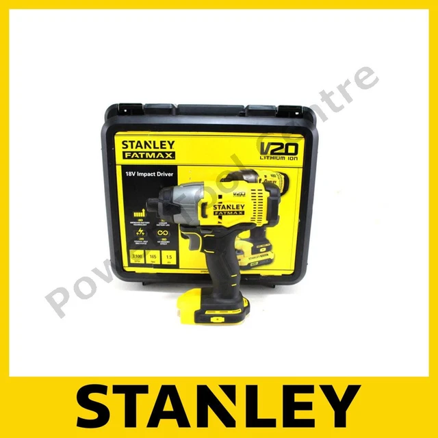 STANLEY FATMAX SFMCF800N V20 18V Li Ion Cordless Impact Driver Body Only In Case 44.99 PicClick UK