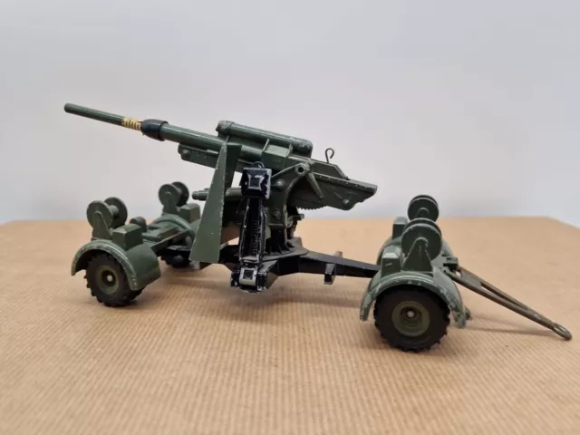 VINTAGE DINKY MILITÄR 656 88 mm MOBILE PISTOLE