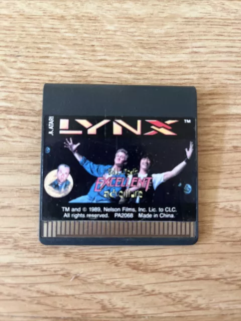 Bill & Ted's Excellent Adventure Game (1991) For Atari Lynx Cartridge Only