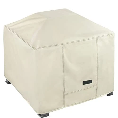 Fire Pit Cover Square 28 inch Waterproof Heavy Duty Patio Firepit Co...