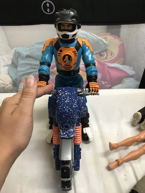ACTION MAN POLAR Snow Bike And Rider Motocross Including Missiles