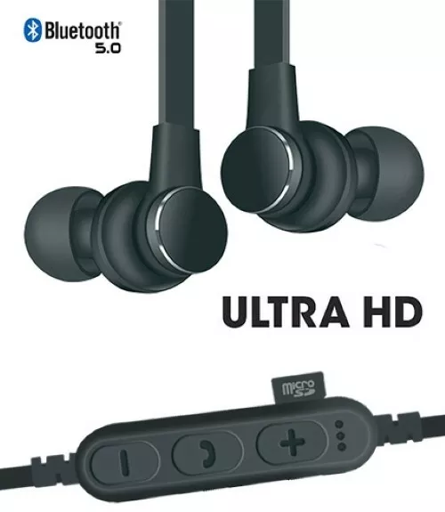 Casque Auriculaire Ultra HD - BlueTooth 5.0 - Lecteur Mp3 Intégré