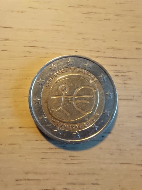 Pièce de deux euros stickman francaise 1999-2009
