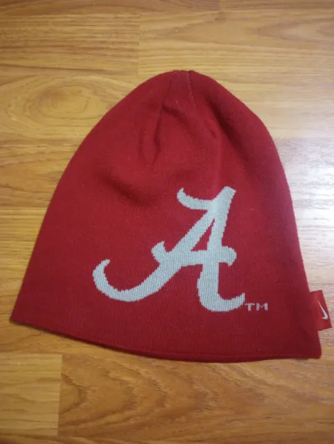 Nike Dri-Fit Alabama Crimson Tide Knit Hat Beanie Cap NCAA Big "A"