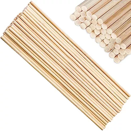 Bastoncini Bamboo,50 pcs Bastoncini Legno per Lavoretti Strisce di Bambù  (v8C)