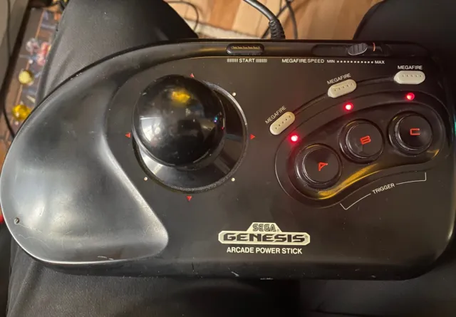 Sega Genesis Arcade Power Stick OEM Controller Joystick CLEANED & TESTED