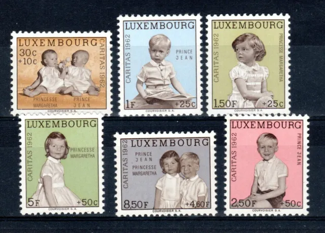 Luxembourg 1962 National Welfare Fund set SG 710-15 MVLH